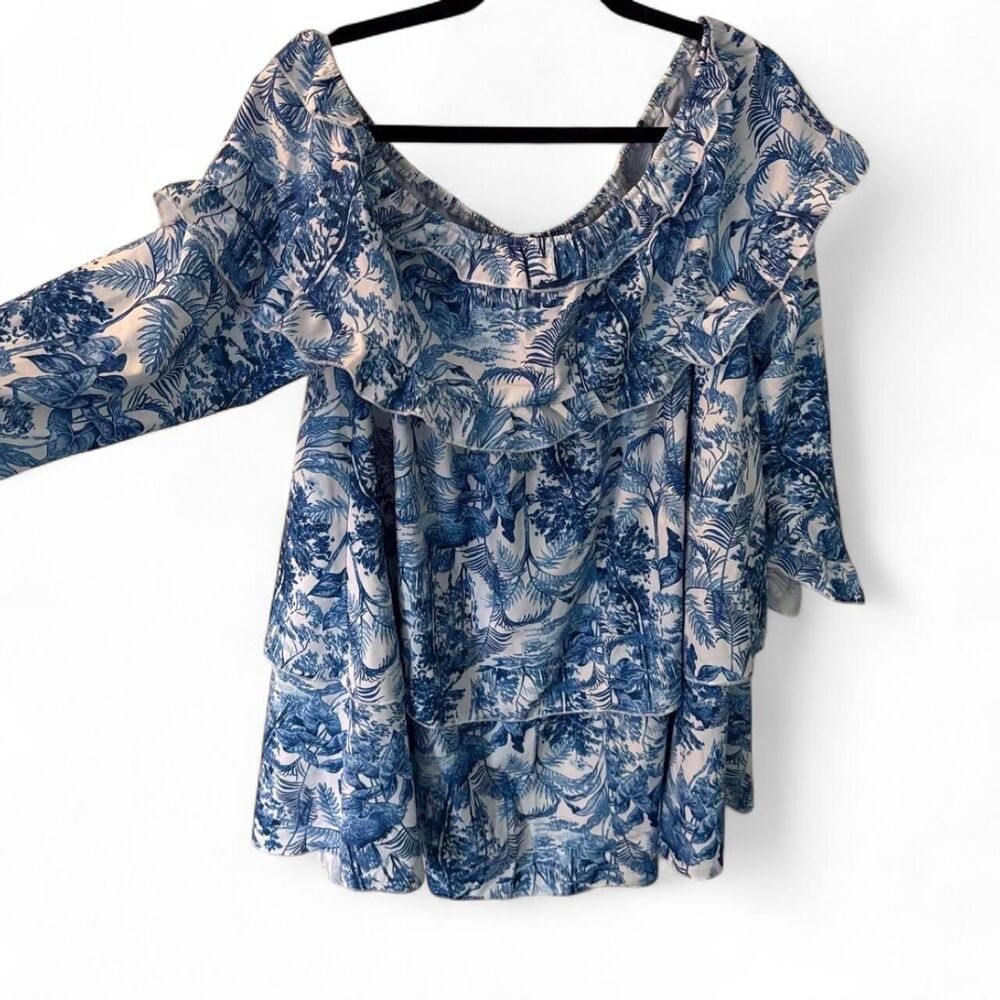Shein-curve-plus Women's Blue Casual-dresses